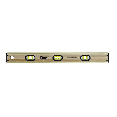 Bon Tool Laminated Brass Bound Level