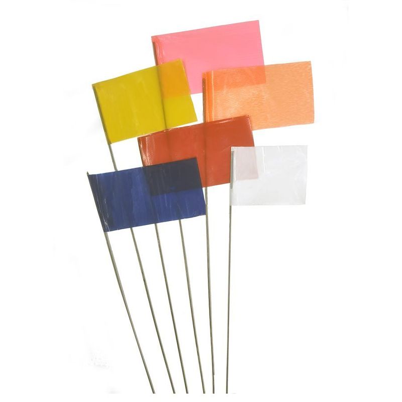Bon Tool Marking Flags 2 1/2" X 4 1/4" X 21" (1000/Pack)