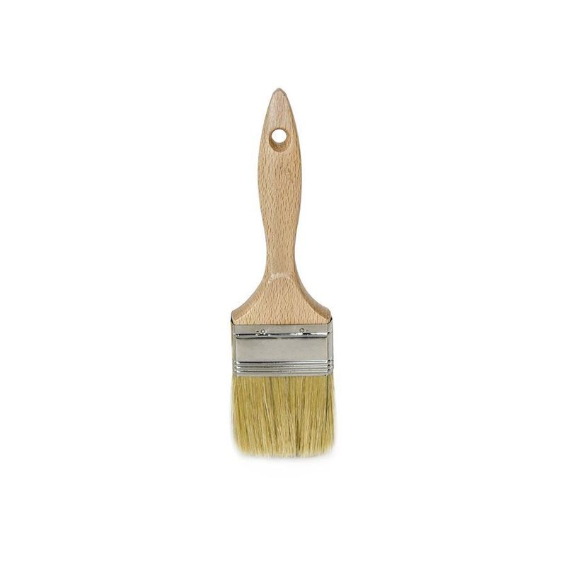 Bon Tool American Style White Bristle Flat Brush