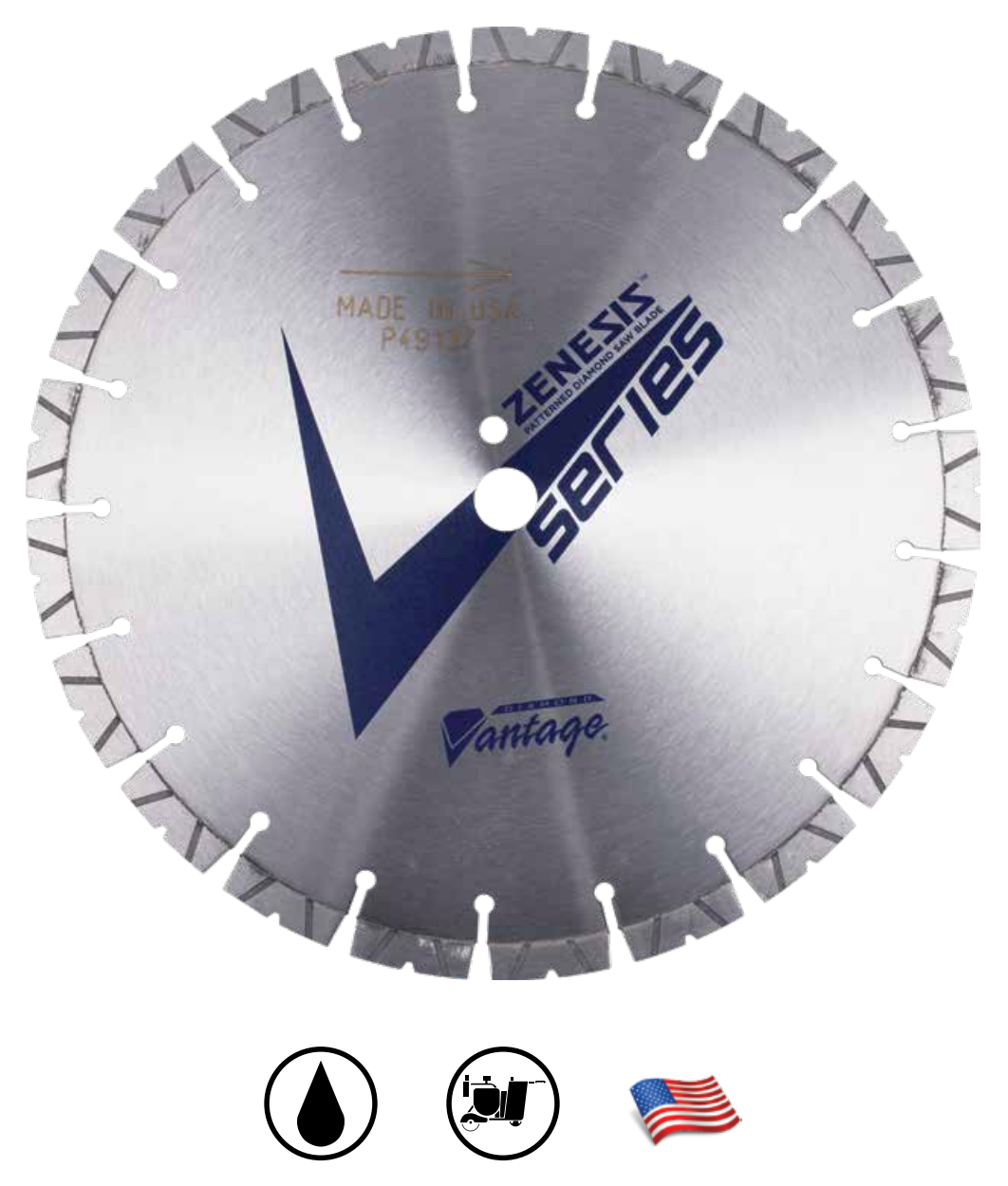 Diamond Vantage ZENESIS™ V SERIES Concrete Diamond Blade