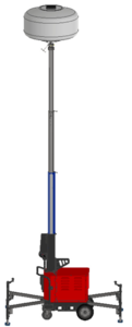 Multiquip GloBug GBBAT8BM Battery-Powered LED Light Cart
