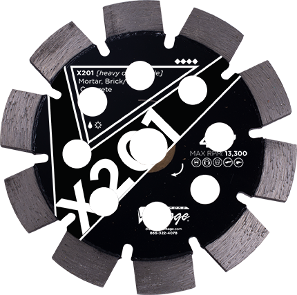 Diamond Vantage X201 Tuck Point Diamond Blade