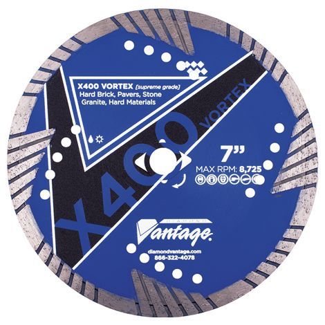Diamond Vantage X400 Vortex Hard Material Supreme Diamond Blade