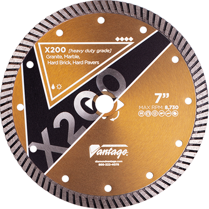 Diamond Vantage X200 Hard Materials Heavy Duty Diamond Blade