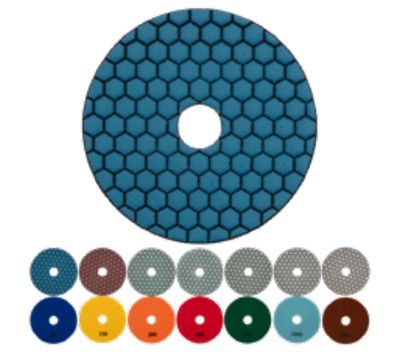 Diamond Vantage Natural Stone Hexagon Pads