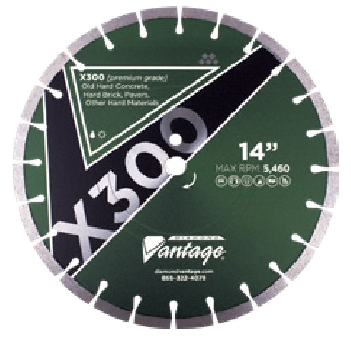 Diamond Vantage X300 Hard Materials Premium Grade Diamond Blade