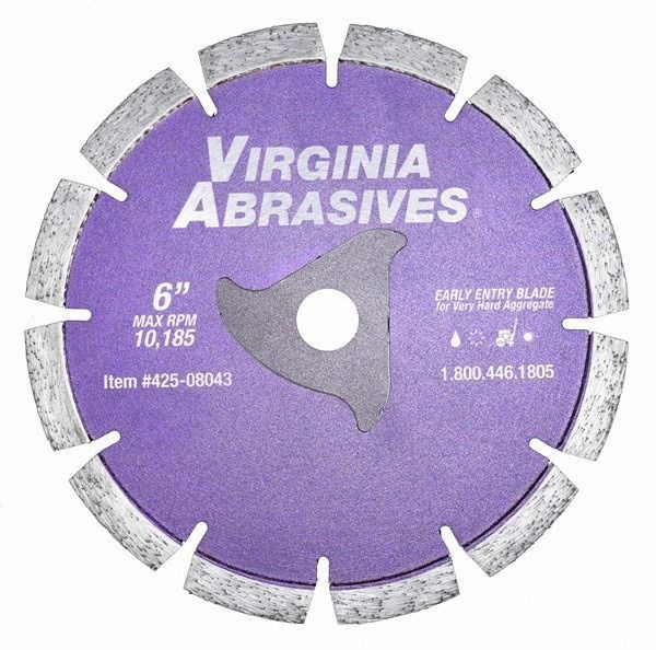 Virginia Abrasives Ninja Arbor Early Entry Diamond Blades for Green Concrete - Very Hard Aggregate