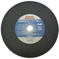 Virginia Abrasives Concrete - Reinforced Type 1 Cut-Off Wheels for High Speed Portable Gas & Electric Saws