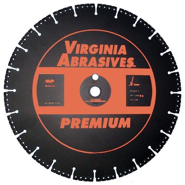 Virginia Abrasives All Cut Premium Fire/Rescue/Demolition Diamond Blades
