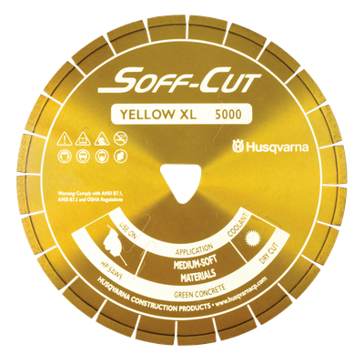 Husqvarna ELITE SOFF-CUT XL 5000 with Skid Plate Diamond Blade