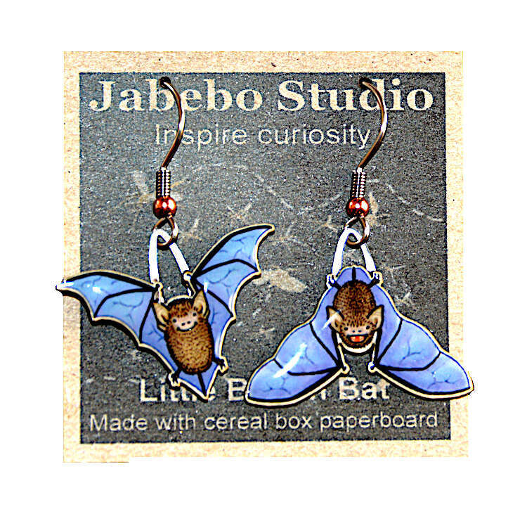 Little Brown Bat Earrings
