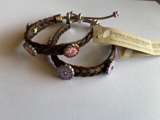 Horsehair Simple Braid Flower Youth Bracelet