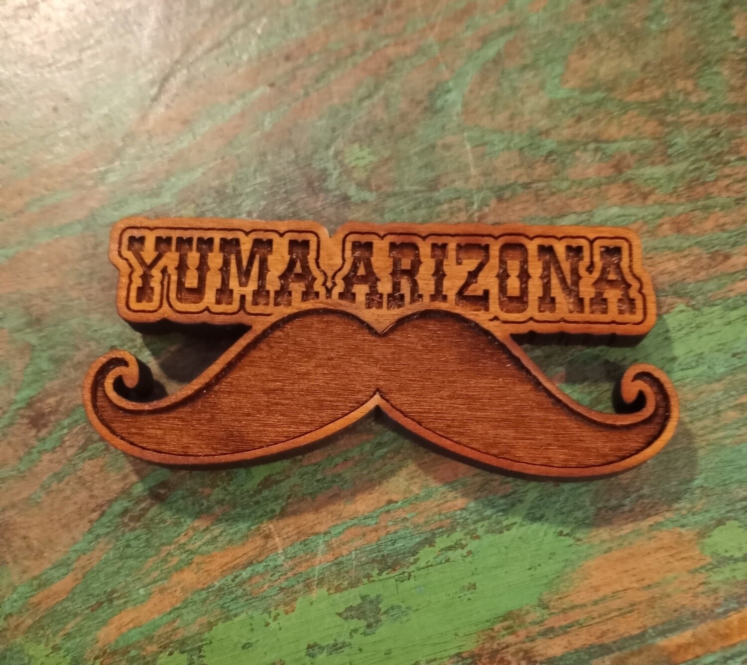 Wooden Mustache Yuma Magnet