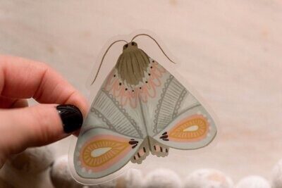 Clear Moth Sticker