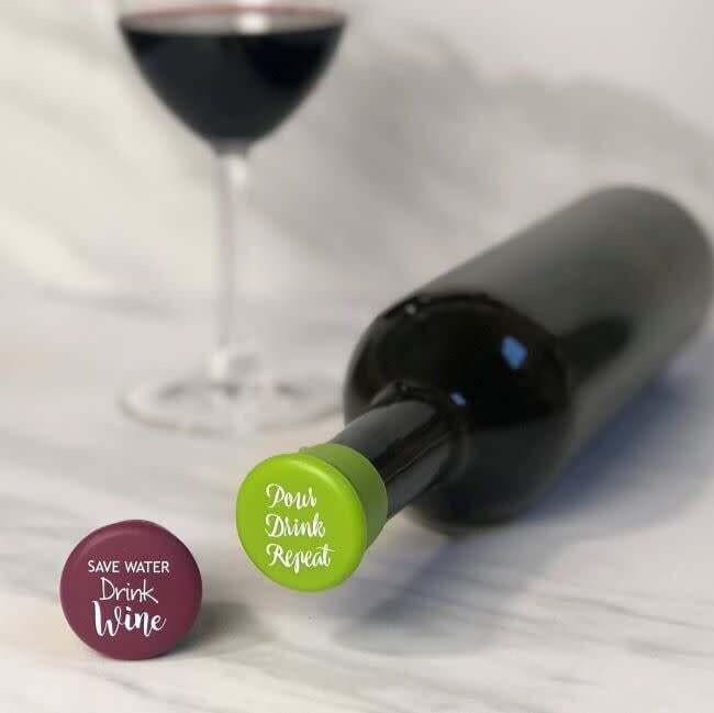 Pour Drink Repeat Wine Bottle Cap