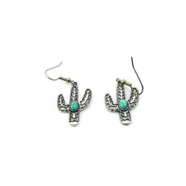 Blue Saguaro Earrings