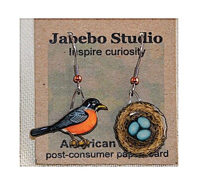 Robin and Nest Earrings