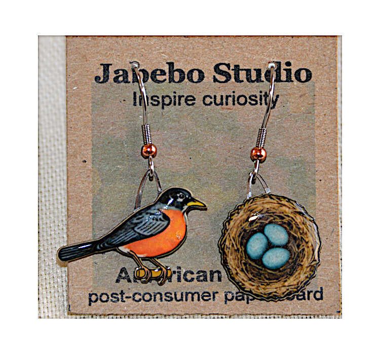 Robin and Nest Earrings