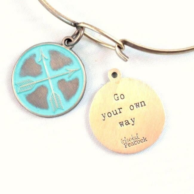 Your Own Way Token Charm Bracelet