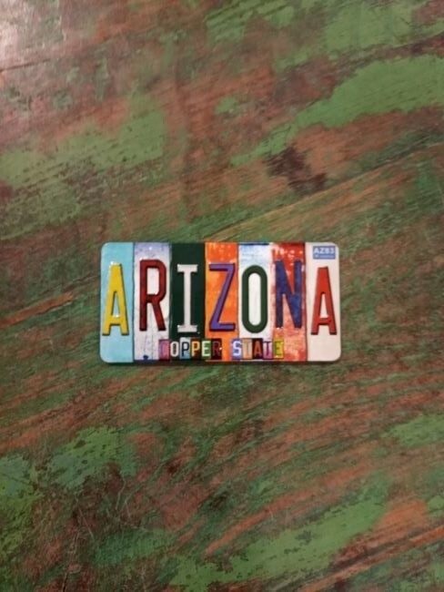 AZ License Montage Magnet