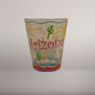 AZ Colorful Art Shot Glass