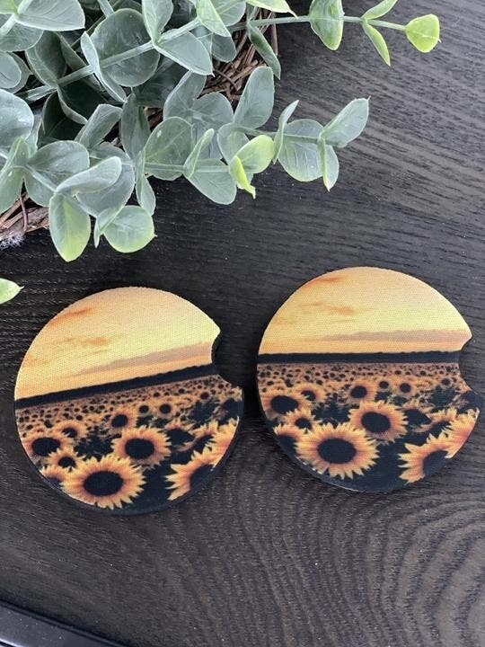 Sunflower Car Coaster