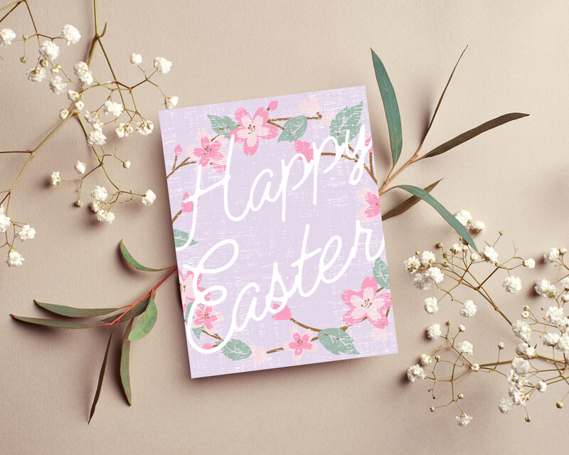 Happy Easter Greeting Card