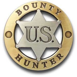 U.S. Bounty Hunter Gold &amp; Silver Badge