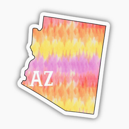 Tie Dye Arizona Sticker