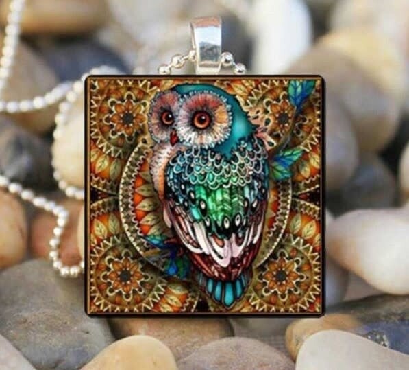 Owl Tile Pendant