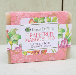 Grapefruit Mangosteen Natural Bar Handmade Soap