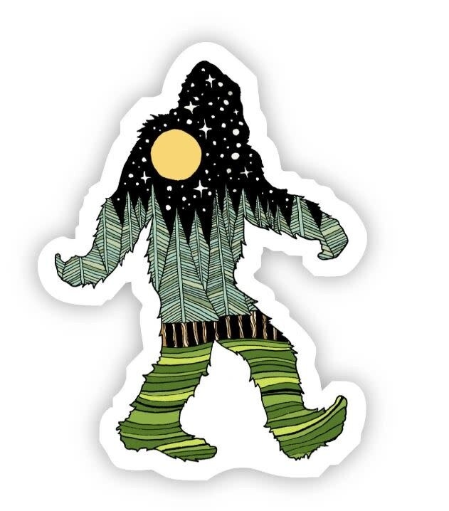 Bigfoot Nature Sticker