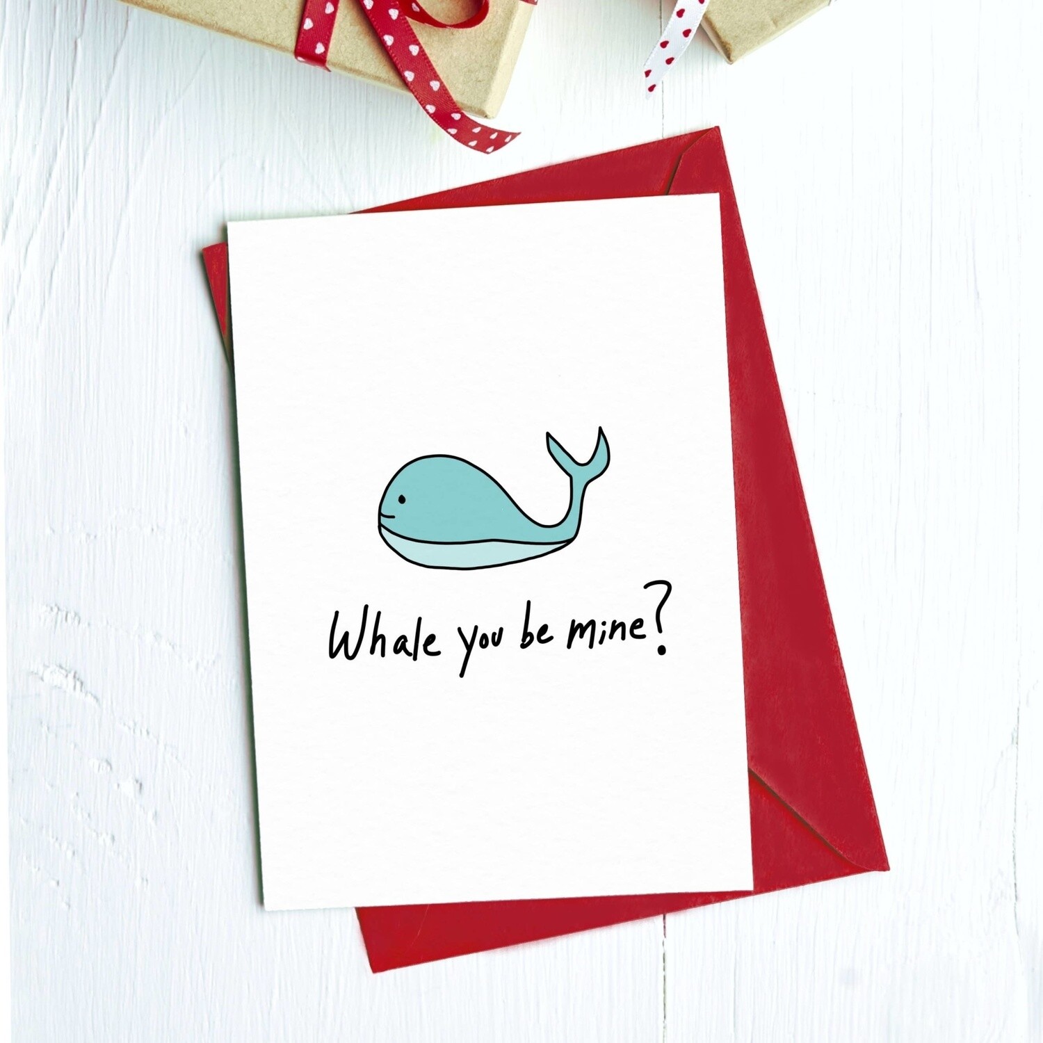 Whale You Be Mine Greeting Card