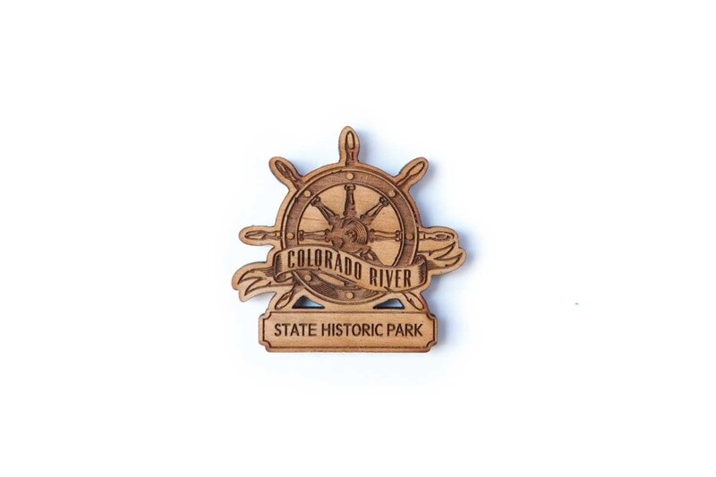 Wooden Steamboat Wheel Magnet