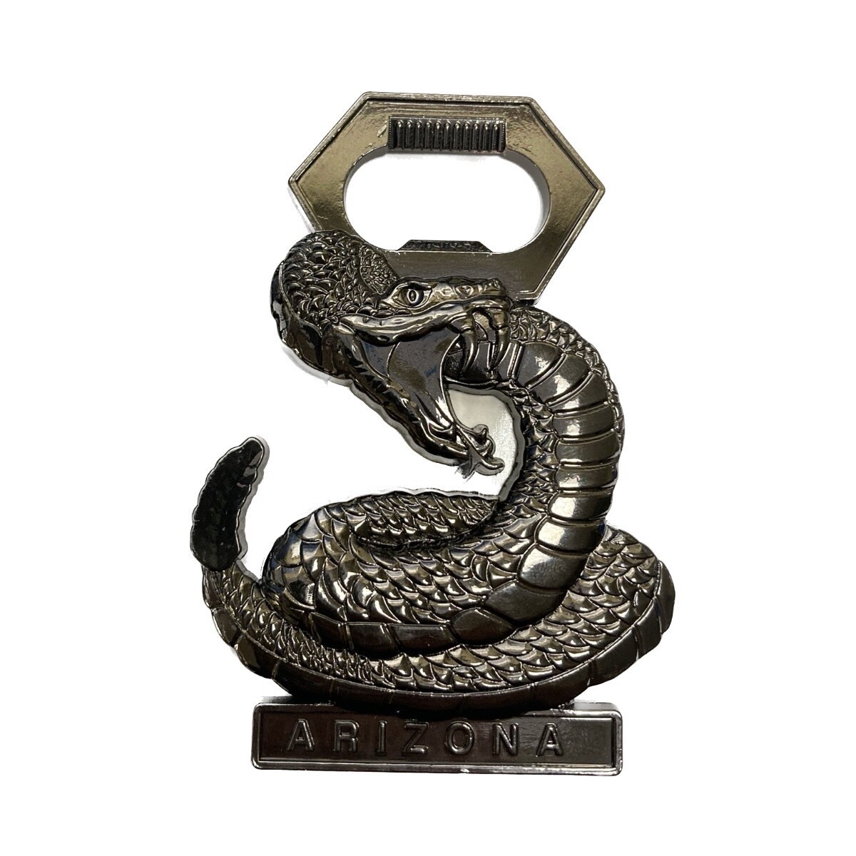 AZ-Rattlesnake Bottle Opener Magnet
