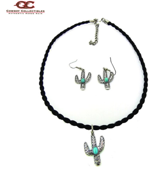Horsehair Round Braid with Charm Adult Choker