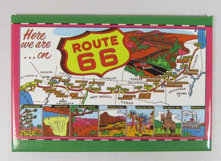 RT 66 Map Magnet