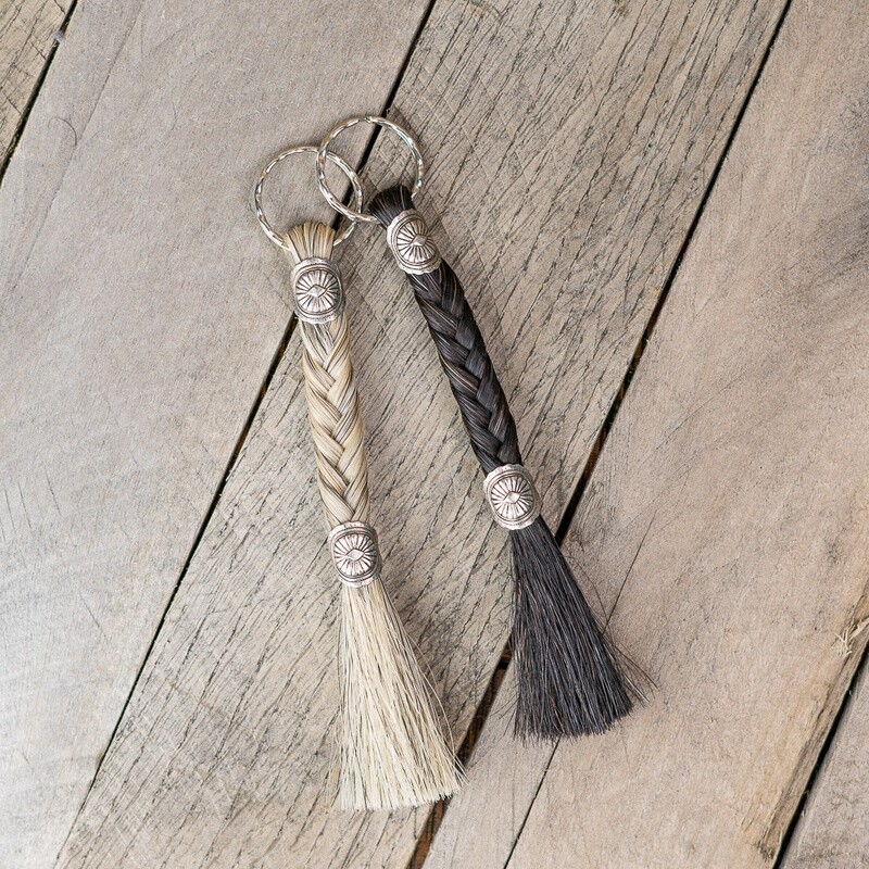 Horsehair Simple Braid Key Chain