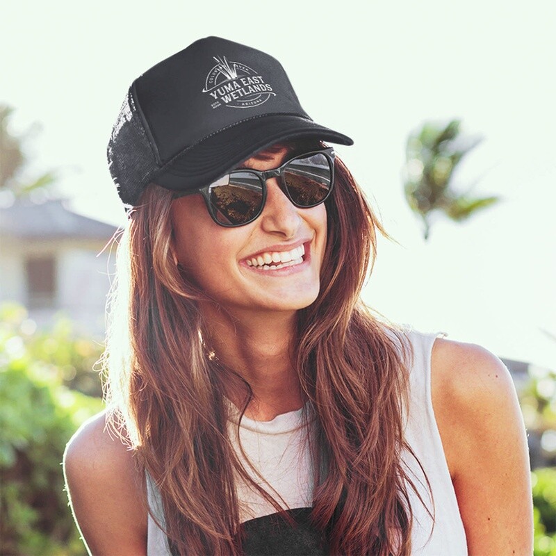 Yuma East Wetlands Black w/Black Mesh Snapback Cap
