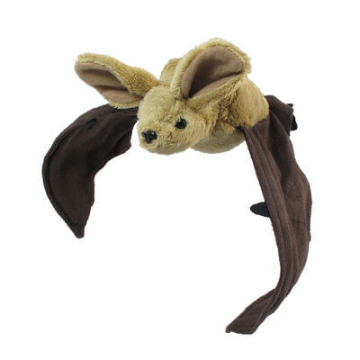 6&quot; Bat Beige w/Brown Suede Wings Stuffed Animal