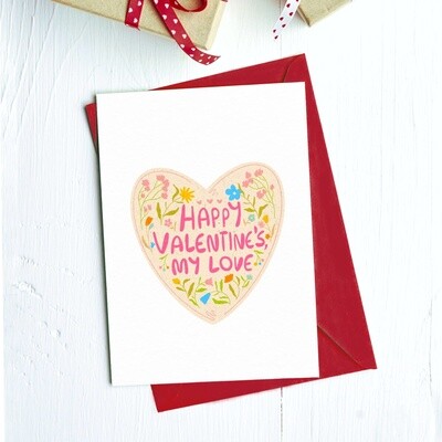 Happy Valentine&#39;s My Love Greeting Card