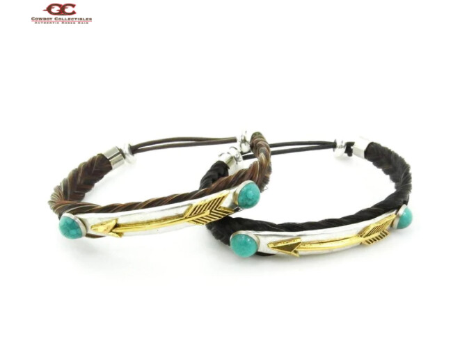 Horsehair Simple Braid Arrow Strip Adult Bracelet