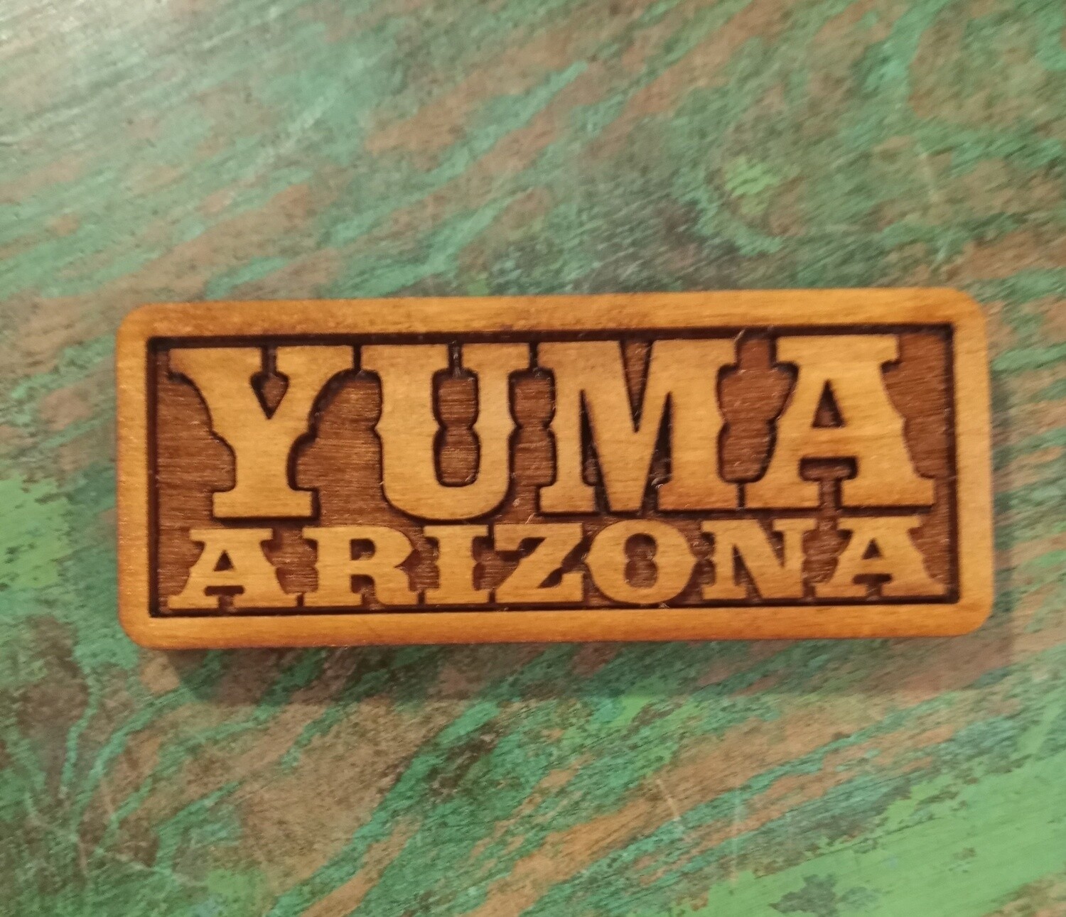 Wooden Rectangle Yuma Magnet
