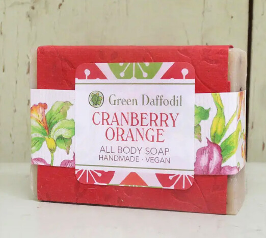 Cranberry Orange Natural Handmade Bar Soap