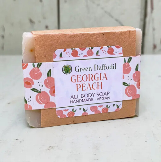 Georgia Peach Natural Handmade Bar Soap