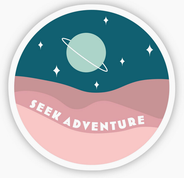 Seek Adventure Outer Space Sticker