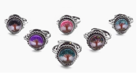 Mini Tree of Life Adjustable Ring