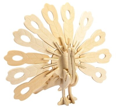 Peacock 3D Wooden Puzzle