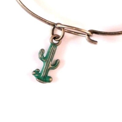 Saguaro Cactus Charm Bracelet