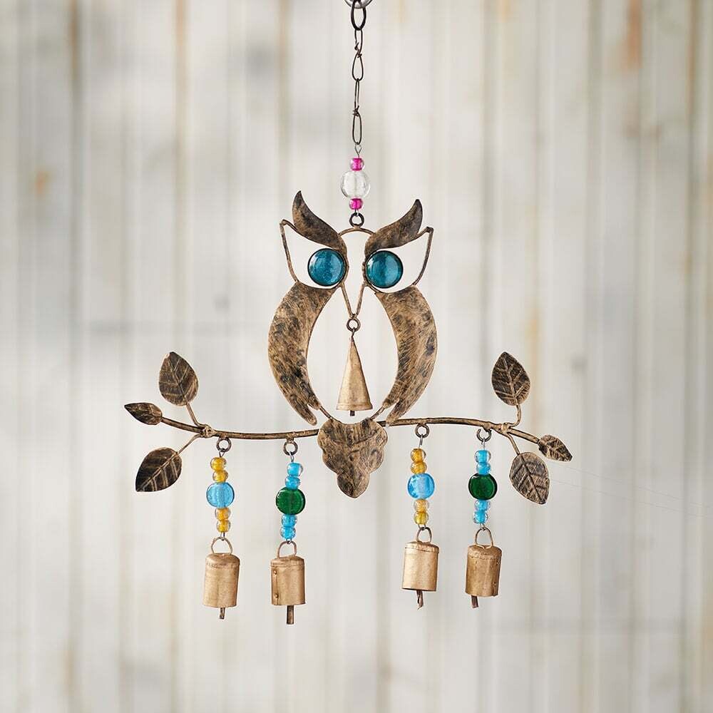 Recycled Owl Wind Chime